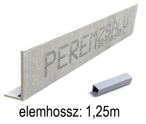 Betobord L-30 (1 db 1,25 m hosszú elem)
